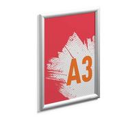Durable Cornice pieghevole in alluminio per esterni, formato A3, resistente alle intemperie, impermeabile e resistente ai raggi UV, da avvitare o incollare, colore argento, 503423