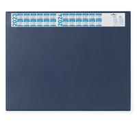 Durable Desk Mat with Annual Calendar Dark Blue 65 x 52 cm Pack of 1 Anti-
