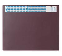 Durable Desk Mat with Annual Calendar Red 65 x 52 cm Pack of 1 Anti-Glare