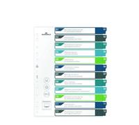 DURABLE 679627 - Registro in plastica A4 (1-12), multicolore