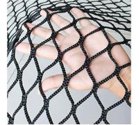 Durable Double Needle Knitted Safety Netting for Playground | Black Rope Net for Partitioning and Hanging(0.8x2m/3x7ft)