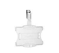 Durable Duo Security Pass Holder 54 x 85 mm Transparent Holds Up to 2 ID/Secur