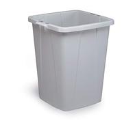 DURABLE Contenitore portarifiuti DURABIN 90 - 90 L polipropilene, maniglie, grigio