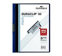 Durable Duraclip 220328BX, copertina trasparente per documenti in formato lettera, contiene fino a 30 pagine, 25 per scatola