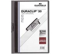 Durable DuraClip Original Cartela Porta Documenti Fino a 30 Fogli A4, Colore Griggio