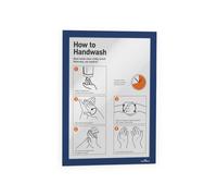 Durable DURAFRAME Self-Adhesive Magnetic Frame A4 Format In Dark Blue Pack o