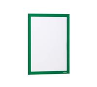Durable DURAFRAME Self-Adhesive Magnetic Frame A4 Format In Green Pack of 2