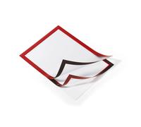 Durable DURAFRAME Self-Adhesive Magnetic Frame A4 Format In Red Pack of 2 Fr