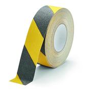 Durable Duraline Grip Nastro Antiscivolo, 15 m x 50 mm, giallo/nero | Nastro adesivo per scale e rampe, grado R13, per interni ed esterni protetti, in PVC con ossido di alluminio