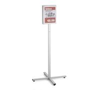 Durable Espositore da pavimento OUTDOOR A4, incl. 2 buste impermeabili magnetiche, resistente alle intemperie e con stabilizzatore UV, grigio antracite, 502057