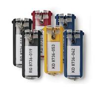 DURABLE - 1957-00 - Portachiavi Key Clip - colori assortiti - Durable - conf. 6 pezzi - 58023 - Conf. da 1 Pz. - 1957-00