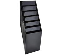 Durable Flexiboxx Literature Holder 6 A4 Portrait - Black Black 6 A4 portrait