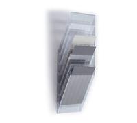 Durable Flexiboxx Literature Holder 6 A4 Portrait - Transparent Transparent Port