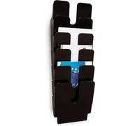 DURABLE - Flexiplus 6 A4, espositore da parete, f.to A4 verticale, 6 comparti, 247x1080x100 mm, nero (cod. #1700008061)