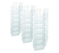 Durable - Flexiplus 6 A4, espositore da parete, f.to A4 verticale, 6 comparti,trasparente (cod. #1700008401) (Confezione da 3)