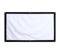 Durable Folding Portable Projector Screen White Fabric for Entertainment
