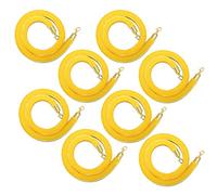 Durable Hanging Queue Divider for Birthday Parties/Restaurants/Concerts/Theaters,Commercial Crowd Control Rope 8 Pack, 2/4/8/10 Feet Long(Yellow,4.9ft/150cm)