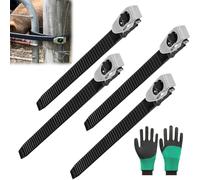 Durable Heavy-Duty Anti-Slip Grip Lock Strap,Multipurpos Adjustable Metal Ratchet Buckle and Strong Flexi Strap,Reusable Locking Straps for Secure Anything