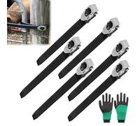 Durable Heavy-Duty Anti-Slip Grip Lock Strap,Multipurpos Adjustable Metal Ratchet Buckle and Strong Flexi Strap,Reusable Locking Straps for Secure Anything