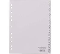 DURABLE Hunke & Jochheim 1-31 indice in polipropilene, colore: grigio, formato A4, 215/230 x 297 MM, confezione da 31