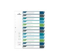 Durable Index Set 1-12 A4+ Portrait - Writable Index Organisation Sheet - 100% R