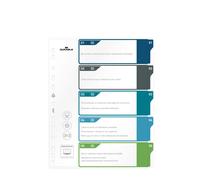 Durable Index Set 1-5 A4+ Portrait - Writable Index Organisation Sheet - 100% Re