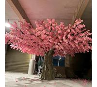 Durable Large Pink Cherry Blossom Tree, Realistic, Faux Flowering for Restaurant, Theme Park & Event Use(2.5 * 2M)