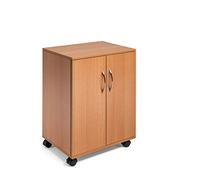 Durable Mobile MOBILETTO Multifunzione 74/53 con Ante Alte FAGGIO, Beige (Beige)
