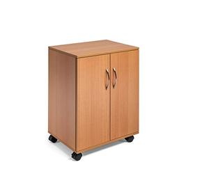 Durable Mobile MOBILETTO Multifunzione 74/53 con Ante Alte FAGGIO, Beige (Beige)