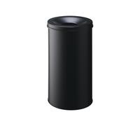 Durable Mülleimer re 60 l Stahl black Cestino cilindrico SAFE 60L 3307-01