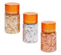 Durable Nail Art Gold Foil Flakes Set Assorted Colors for Manicure Design