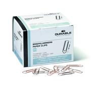 DURABLE Paper Clips 32 mm Copper Plated - Box of 1000 Clips - For Keeping Import