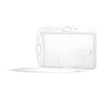 Durable Portabadge Chiuso per 1 Tessera 54 x 87 mm, 1 Pezzo, Trasparente, 895519