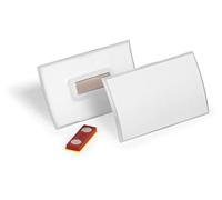 DURABLE 826019 - Targhetta per il nome, 54 x 90 mm, magnete, convessa, 10 pezzi