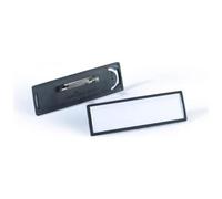 Durable - Portanome Con Cornice Colorata E Spilla Formato 17x67 Mm. Nero 25 Pz