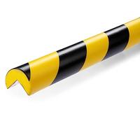 Durable profili paracolpi angolari C25R, adesivi, 1 m, conf. 5 pezzi, giallo/nero, 1100130