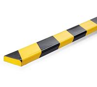 Durable profili paracolpi per superfici piane S10, adesivi, 1 m, conf. 5 pezzi, giallo/nero, 1107130