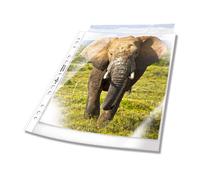 Durable Punched Pocket A4 Extra Wide, 240 x 310 mm, 90 my, Transparent, 50 Piece