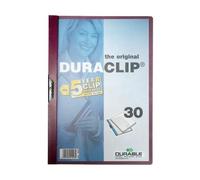 Durable Cartella Portadocumenti Durable Duraclip 30 Rosso Trasparente A4 25 Pezz