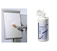 DURABLE - Salviette per la pulizia della lavagna bianca Whiteboard, confezione da 100 salviette