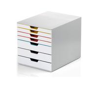 Durable Schubladenbox Varicolor Mix 7 7 Schubladen white 9762727 A4 Letter