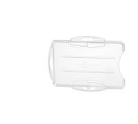 Durable Security Pass Holder Duo 54 x 85 mm Transparent Pack of 10 Badges Gl