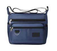 Durable Shoulder Bag, Multi Pocket Sling Backpack, Waterproof Travel Bag with Organizer Compartments, Pratico Multifunctional Trendy Backpack Chest Pack for Short Trips Hiking and Commuting, Blu