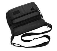 Durable Shoulder Bag, Multi Pocket Sling Backpack, Waterproof Travel Bag with Organizer Compartments, Pratico Multifunctional Trendy Backpack Chest Pack for Short Trips Hiking and Commuting, Nero