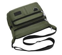 Durable Shoulder Bag, Multi Pocket Sling Backpack, Waterproof Travel Bag with Organizer Compartments, Pratico Multifunctional Trendy Backpack Chest Pack for Short Trips Hiking and Commuting, verde