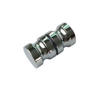 Durable Silver Steel Door Handle Glass Door Doorknob for Modern Home