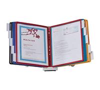 DURABLE Sistema di riferimento desktop, 10 pannelli bifacciali, formato lettera, colori assortiti, design Sherpa (554200)