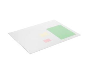 Durable Sottomano con bordo decorativo, 65 x 50 cm, antiriflesso, antiscivolo, PP, trasparente, 712319