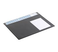 Durable Sottomano con calendario e copertina, PP, 65x48 cm, nero, 722501 | Tappetino da scrivania con calendario da 4 anni e copertina trasparente rimovibile per appunti, antiscivolo, Made in Poland