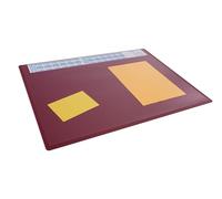 Durable Sottomano con calendario e copertina, PP, 65x50 cm, rosso, 722303 | Tappetino da scrivania con calendario da 4 anni e copertina trasparente per note e appunti, antiscivolo, Made in Poland